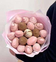 Клубничный букет "Для принцессы" из клубники в итальянском шоколаде