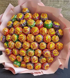 Букет из конфет "Big Gum" с chupa chups