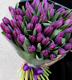 Букет из 45 тюльпанов "Снова в Провансе"