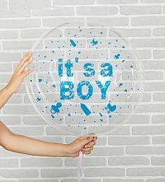 Шар прозрачный - It's a boy - 18"