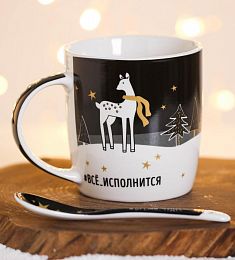 Набор «Загадай желание», кружка 350 мл, ложка