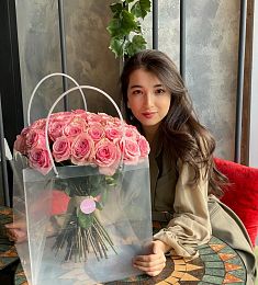 Букет "Розы в пакете"