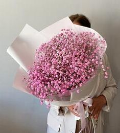 Букет из 7 розовых гипсофил