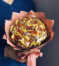 Букет «Ананасовый» из натуральных сухофруктов и орехов
