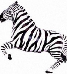 Фольгированный шар - Зебра - 41"