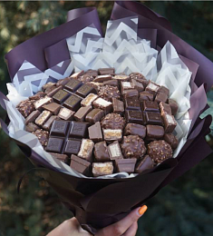 Букет из шоколада "Фиалка"