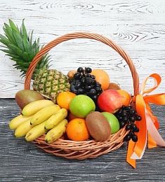 Подарочная корзина №24 с тропическими фруктами