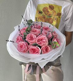 Букет "Forever" из пионовидных роз