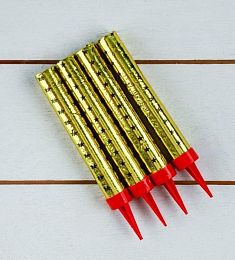 Набор тортовых свечей "Фонтаны" 10 см (4 шт)