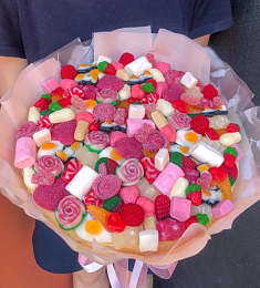 Букет из мармелад "Клубничка"