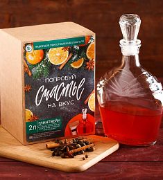 Подарочный набор для приготовления алкоголя «Глинтвейн»: травы и специи 32 г, штоф 0,5 л