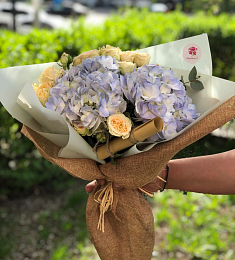 Букет "Адалин" из гортензий