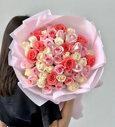 Букет "Ecoprettiness" из голландских роз