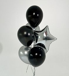 Сет шаров "Black and Silver"