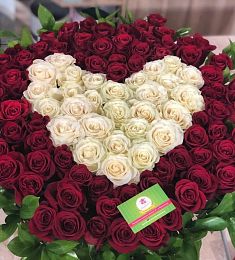 Композиция "Большая любовь" 101 роза