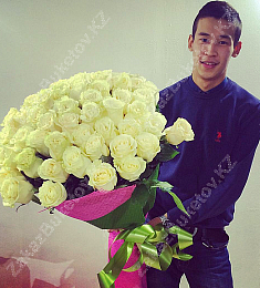 Букет из 51 голландской розы любого цвета