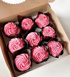 Сладкий сет "Розовый рай" набор капкейков